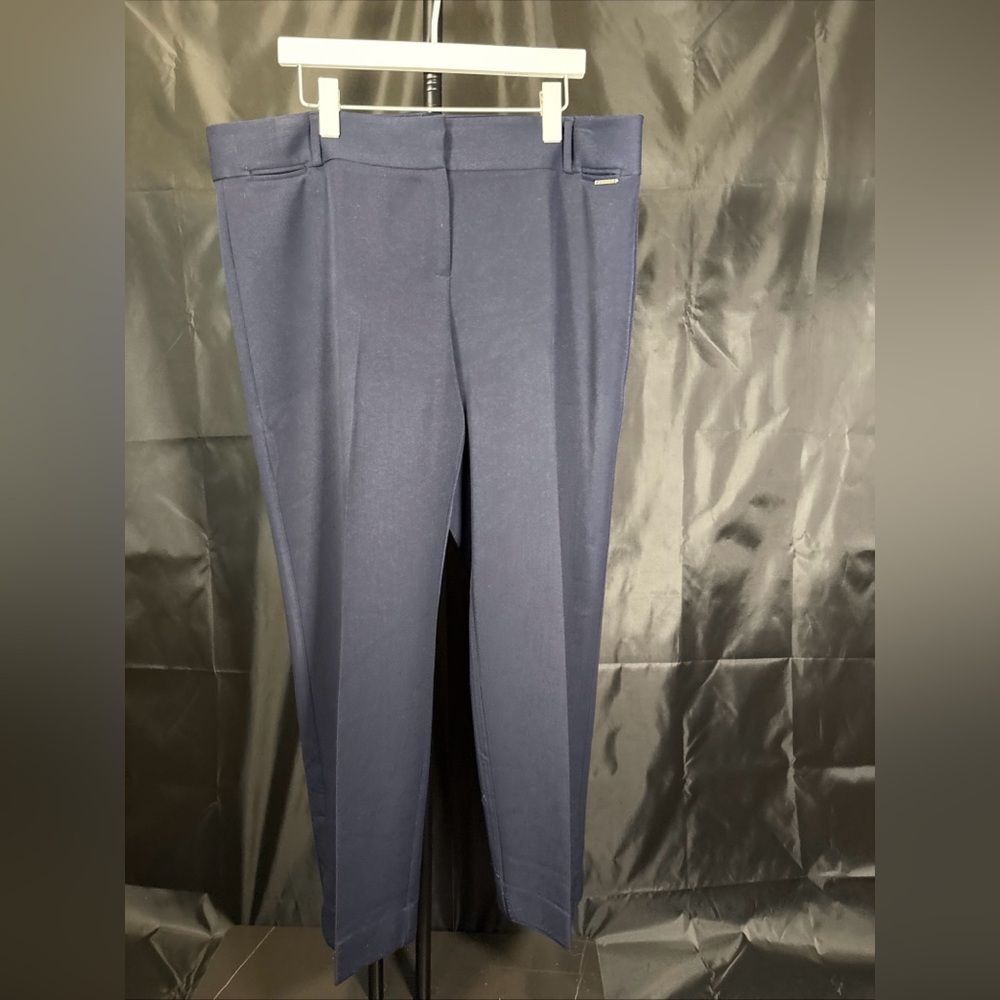 Anne Klein Blue Straight Leg Pants Sz 16 - Picture 2 of 9